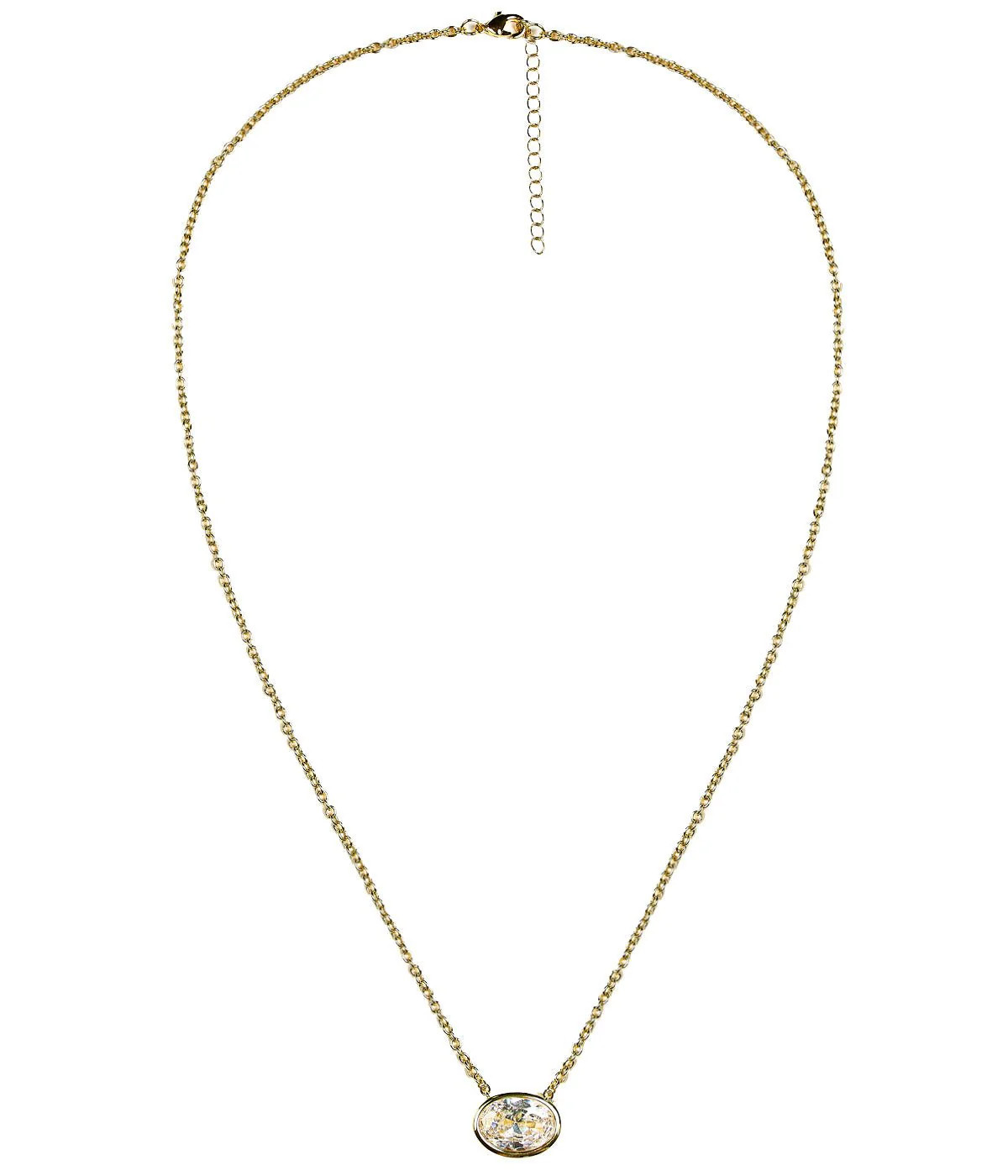 Large Oval Bezel Necklace | Lisi Lerch Inc