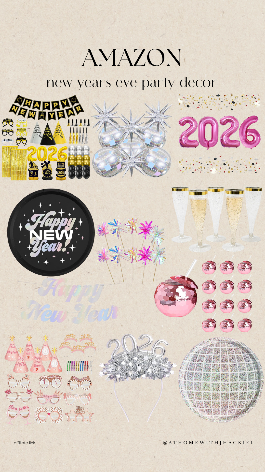Amazon new years eve party decor amazon, 2026 new years decorations, new years party supplies amazon, disco ball decorations, new years balloons 2026, champagne glasses new years eve, new years party favors, glitter new years decor, happy new year decorations amazon, party table decor new years, photo booth props new years, metallic party decor, countdown party supplies 

 

#LTKHoliday #LTKSeasonal #LTKFindsUnder50