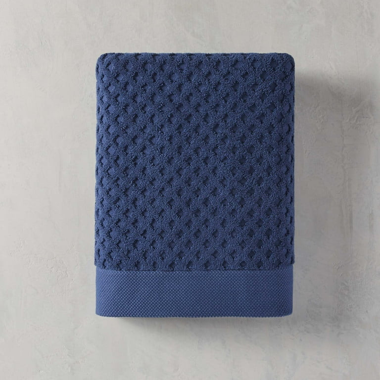 Better Homes & Gardens Signature Soft Texture Bath Towel, Blue Admiral | Walmart (US)