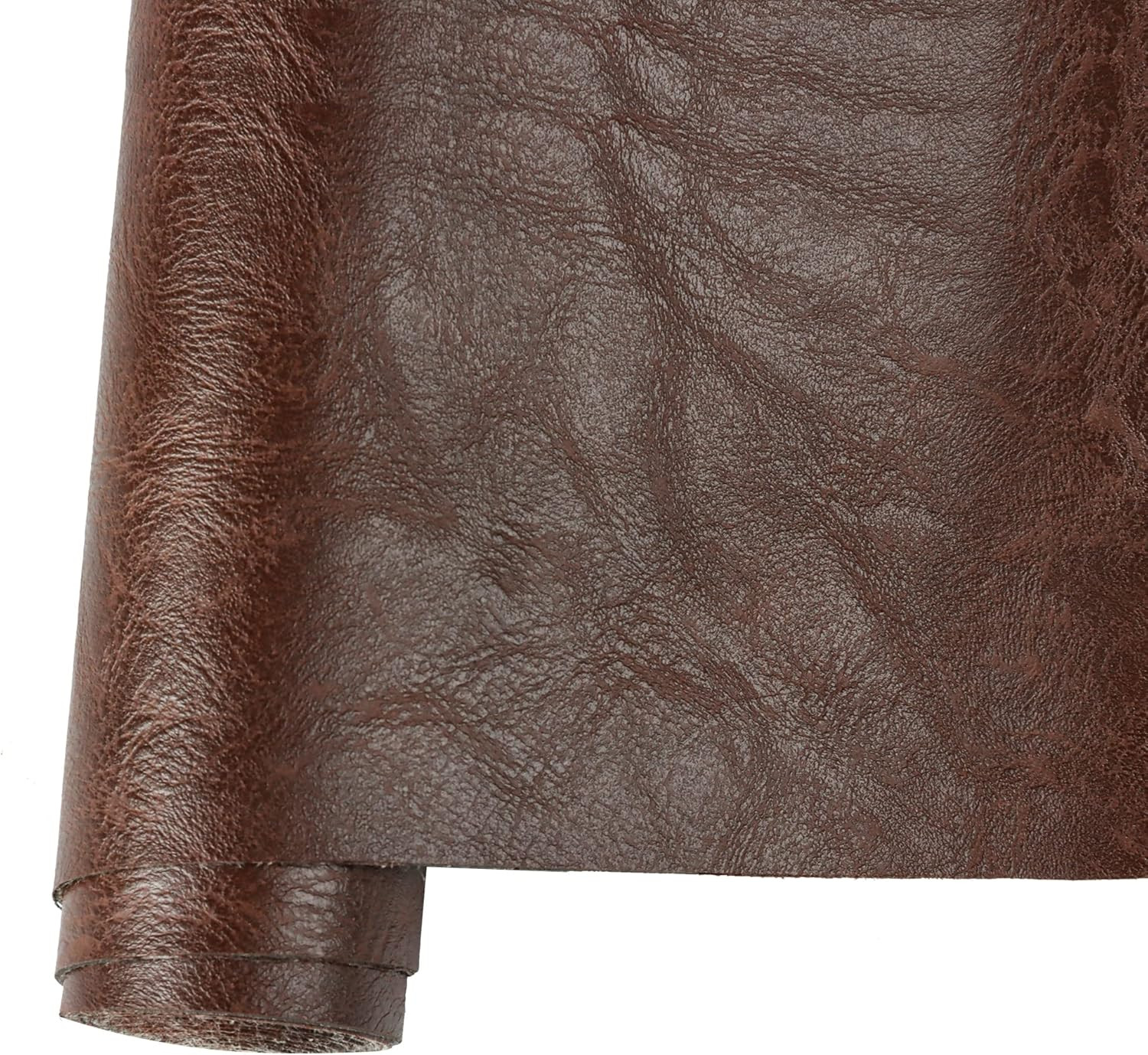 Faux Leather Sheets Rolls Solid Color 12"X53" Large Size,Natural Pattern Smooth Textured Surface ... | Amazon (US)