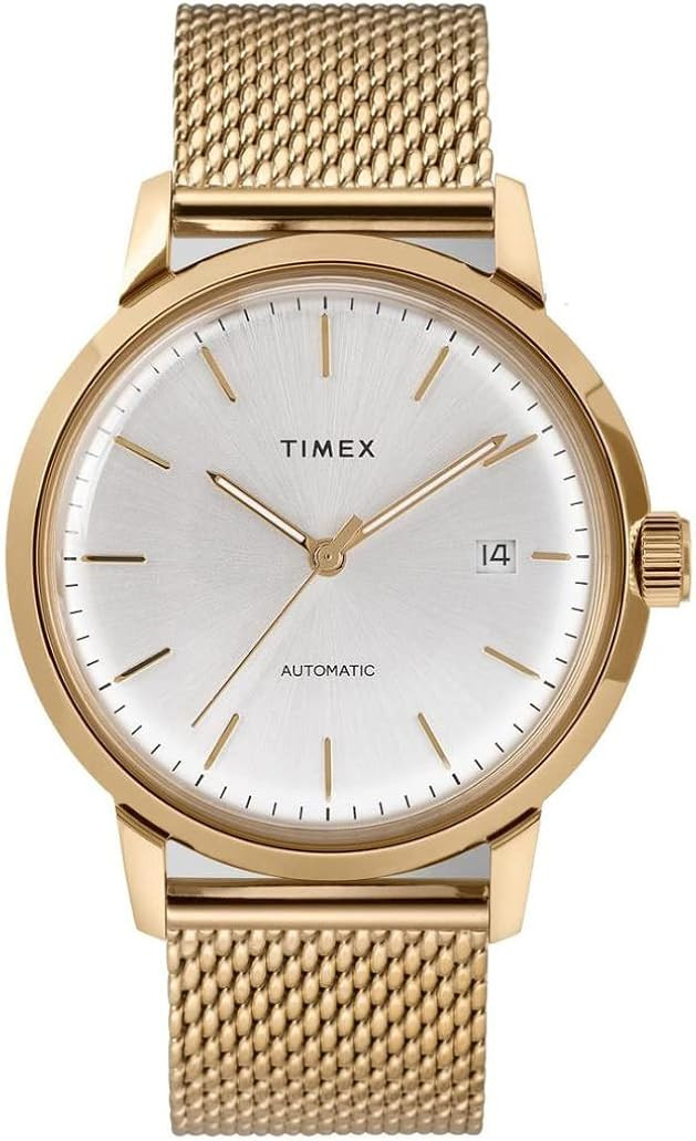 Timex Men's Marlin Automatic Watch with Stainless Steel Strap, Gold, 20 (Model: TW2T34600) | Amazon (US)