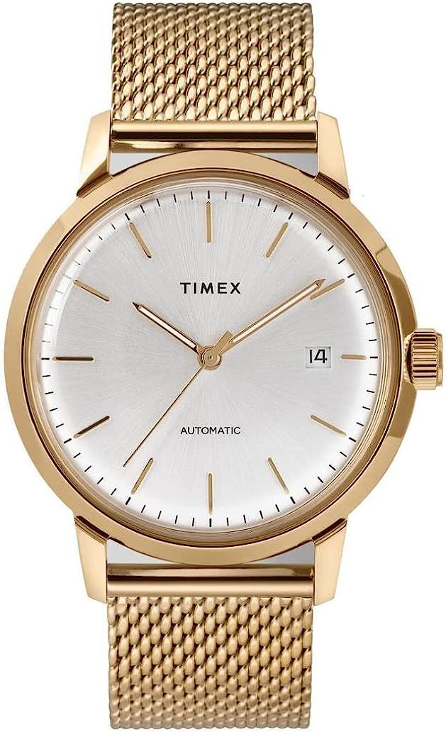 Timex Men's Marlin Automatic Watch with Stainless Steel Strap, Gold, 20 (Model: TW2T34600) | Amazon (US)