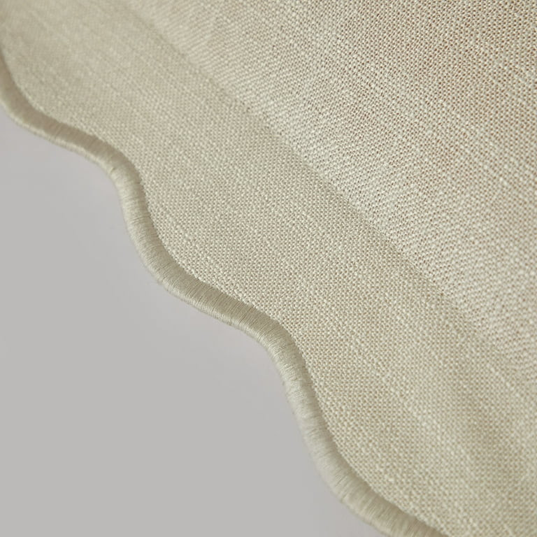 Mainstays by Becky G. & Alejandra Scallop Decorative Pillow, Papyrus Beige, 18" x 18" | Walmart (US)
