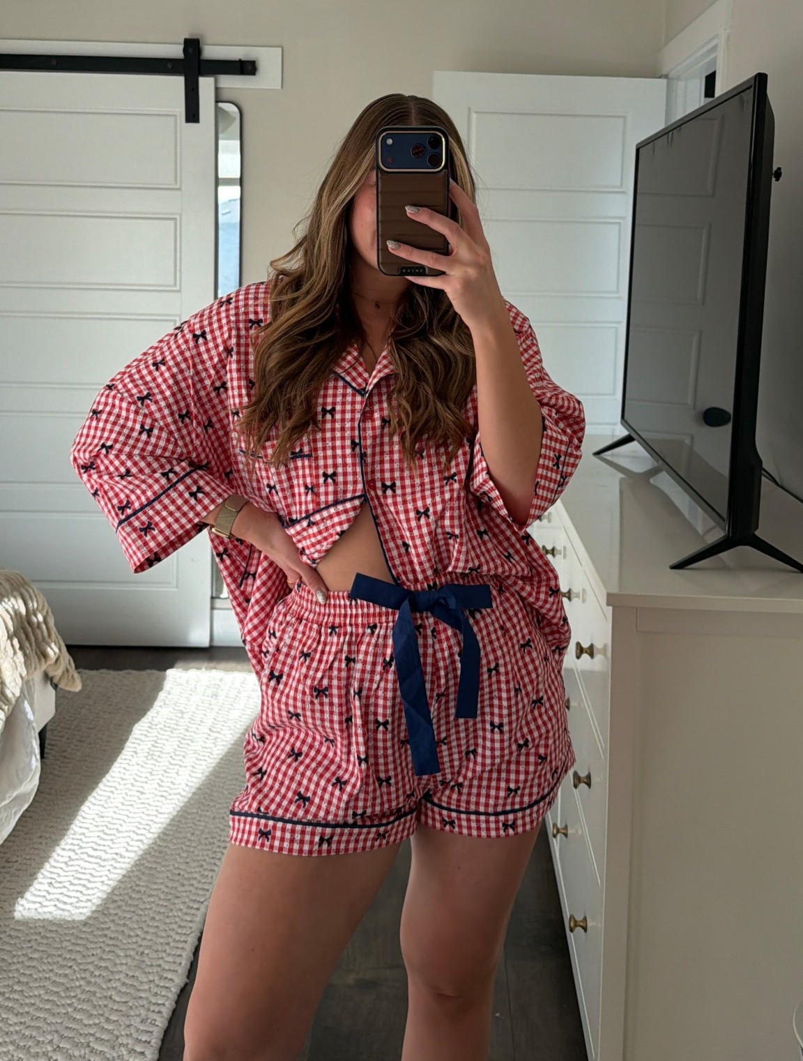 Bow pjs ♥️🎀

#LTKmomlife #LTKdayinmylife #LTKTall