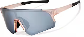 Pink with Silver Mirror Wrap-Around Sports Sunglasses #T02071911 | Zenni Optical | Zenni Optical (US & CA)