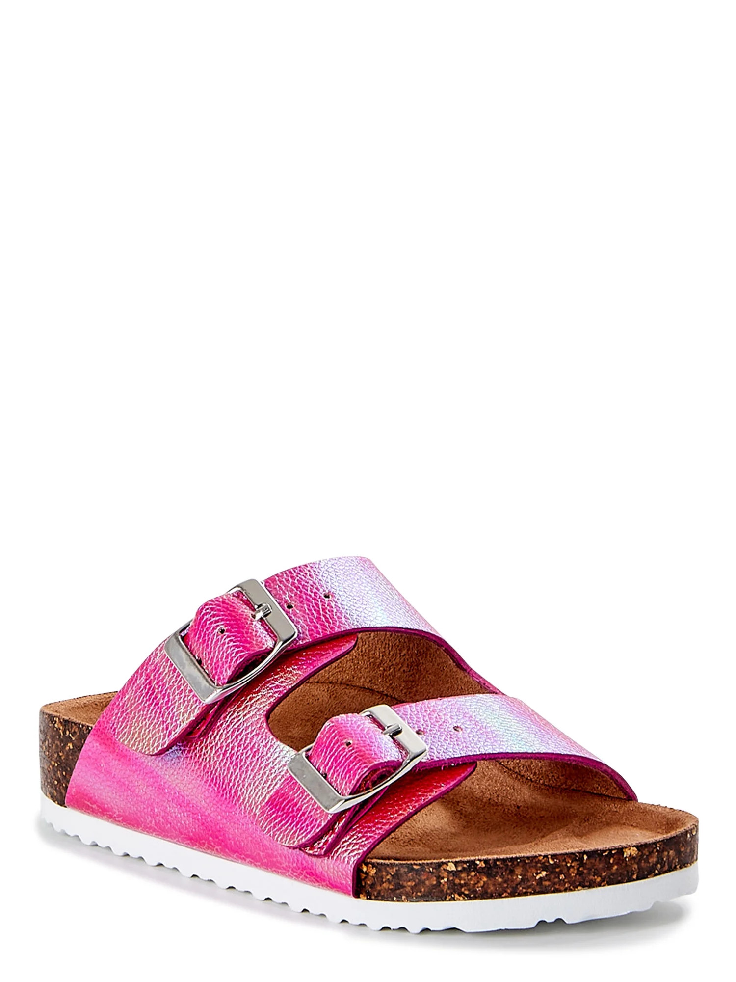 Wonder Nation Girls Two Buckle Sandal, Sizes 12-6 - Walmart.com | Walmart (US)