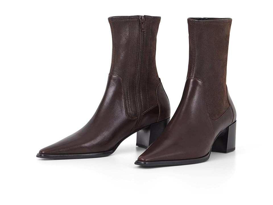 Vagabond Shoemakers Giselle Leather Stretch Bootie Women's Shoes Chocolate : EU 36 (US Women's 6) M | Zappos