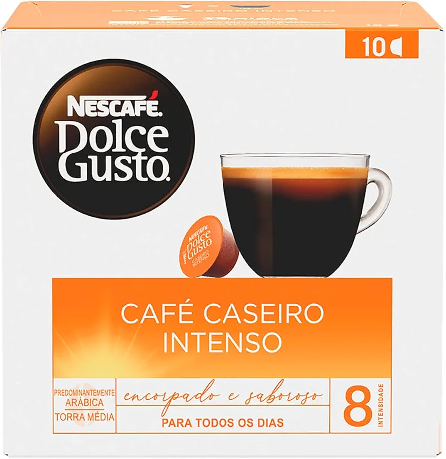 Dolce Gusto Nescafé Cafe Caseiro Intenso 10 Capsulas 90G | Amazon (BR)