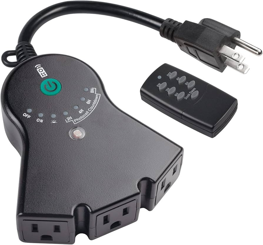 BN-LINK Outdoor 24-Hour Water Resistant Photoelectric Countdown Timer Photocell Light Sensor (2, ... | Amazon (US)