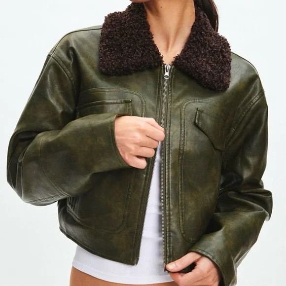 NWT Urban Outfitters Faux Leather Jacket XS | Poshmark