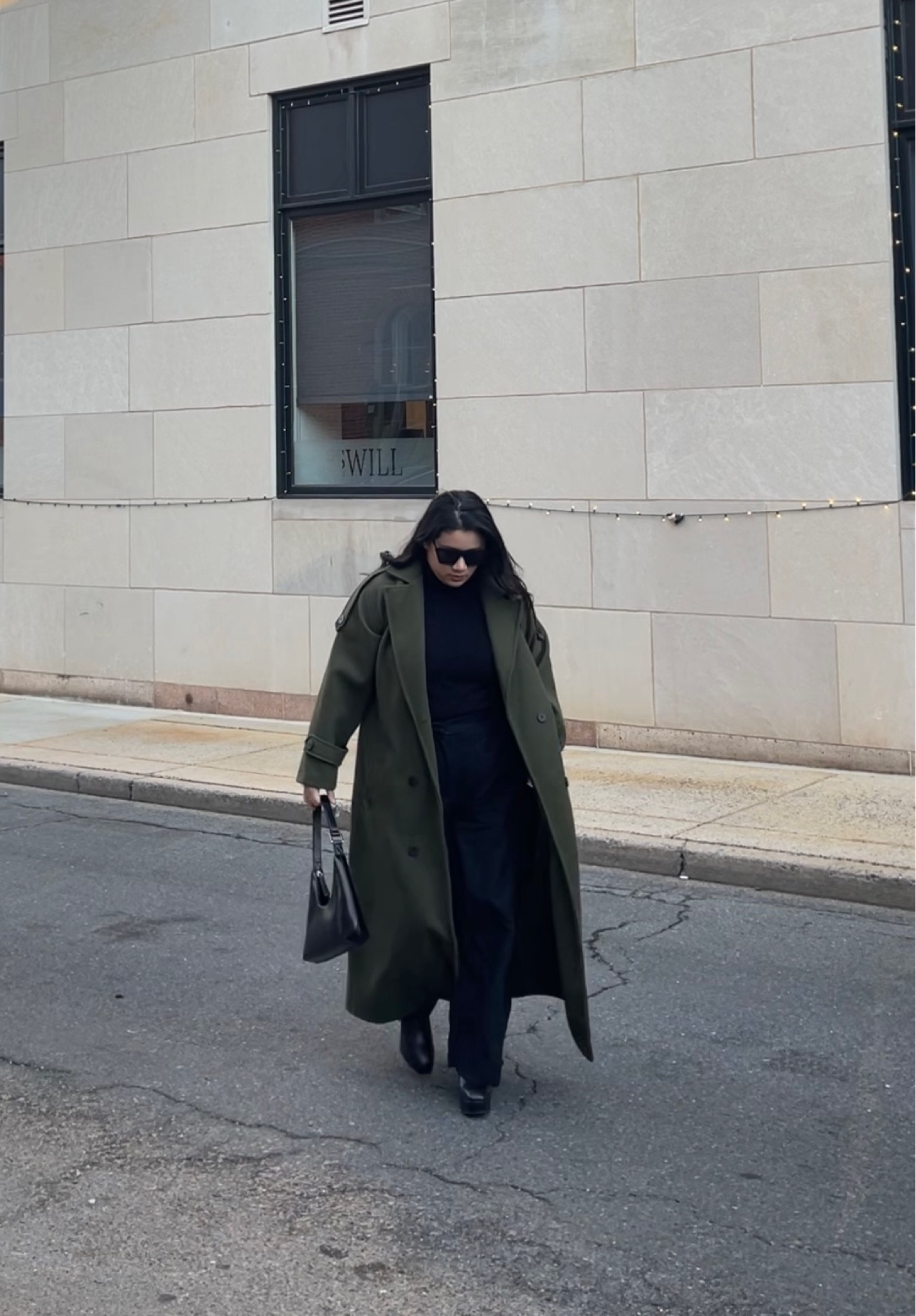 Forest green wool khaki coat for winter styling and layering 

#LTKSeasonal #LTKsalealert #LTKstyletip