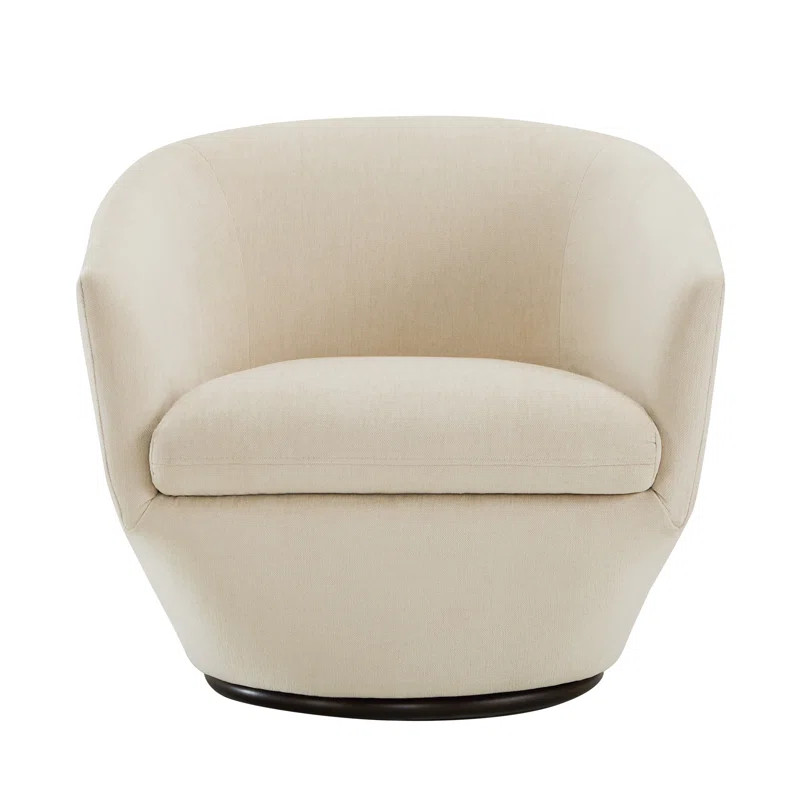 Haddie Upholstered Swivel Barrel Chair | Wayfair North America