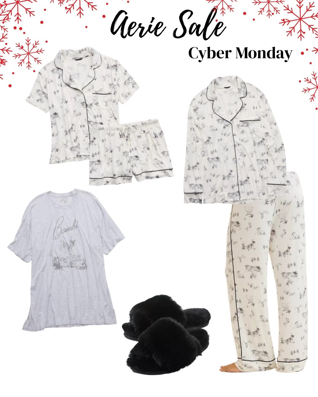 ✨ Cyber Monday cozy alert! ✨
These Aerie Bambi PJs are on sale and TOO cute to skip 🦌🤍 #disneypajamas #disneygiftideas 

#LTKCyberWeek #LTKHoliday #LTKGiftGuide