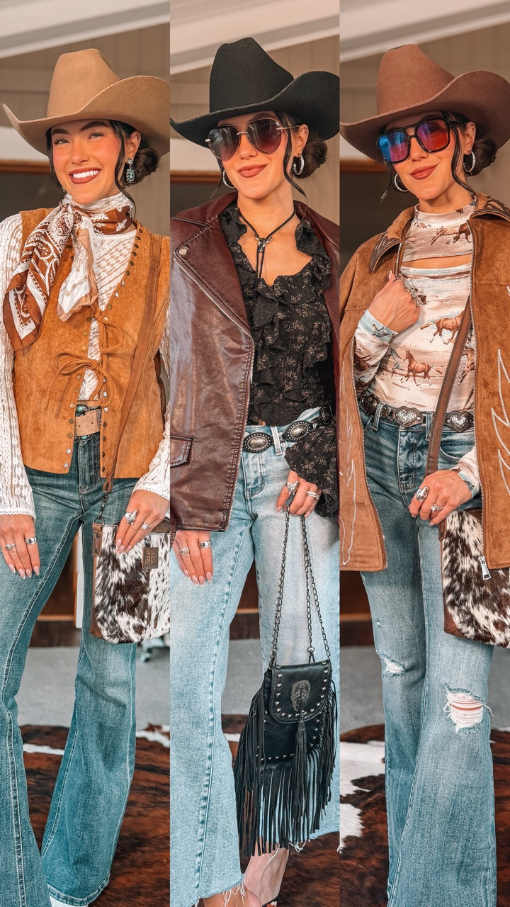 3 Ways To Dress Up Denim This Holiday Season! Everything available at the @buckle 🤎✨

#westernfashion #westernstyle #ad #bucklepartner #cowgirlstyle #cowgirlchic #rodeofashion #countryconcertoutfit #westernoutfits #cowgirlfashion #cowgirlboots #countryconcert #nfr #nfrstyle #nfrfashion

#LTKootd #LTKgrwm #LTKHoliday
