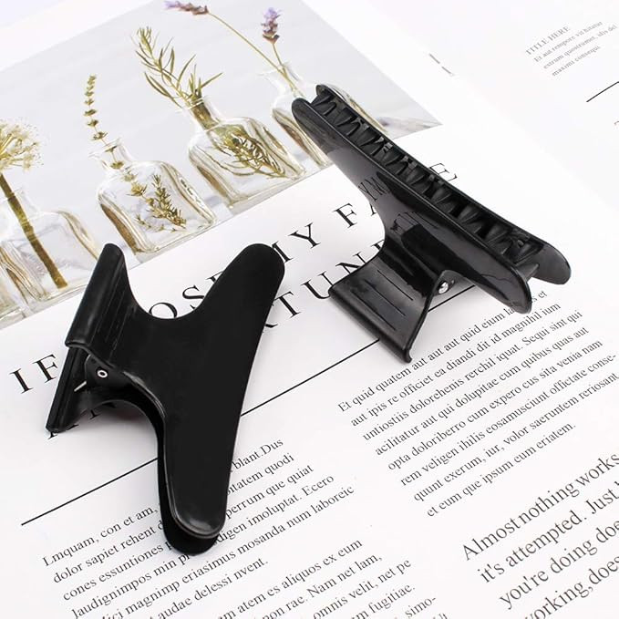 Ondder Hair Clips for Styling Sectioning Black Butterfly Hair Clips Clamps Claws Pro Salon Hair C... | Amazon (US)