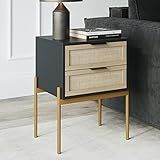 Nathan James Andrew Nightstand, Accent Bedside End Side Table with Storage Drawer, and Mid-Century M | Amazon (US)