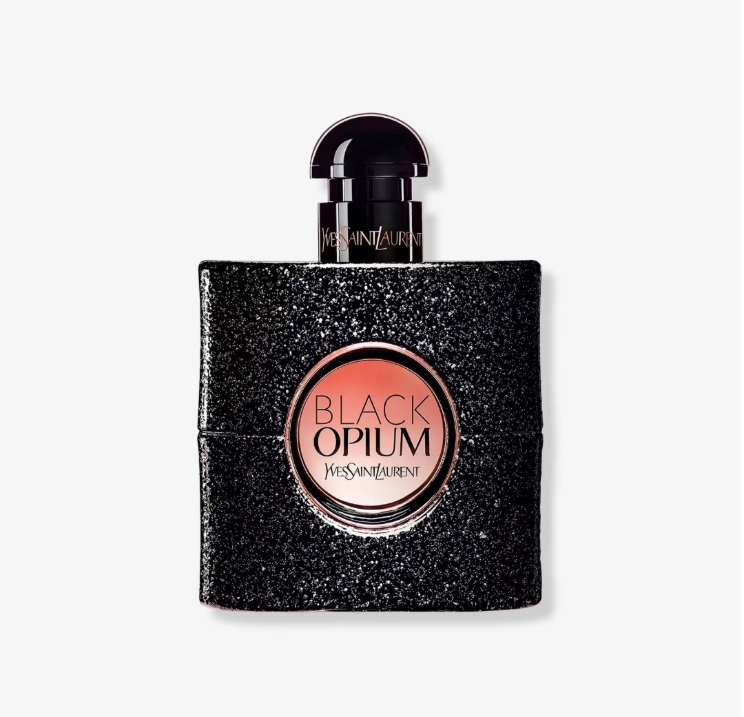 YSL Black Opium: A bold mix of coffee, vanilla, white flowers, and patchouli. It's seductive, cozy, and strong.
