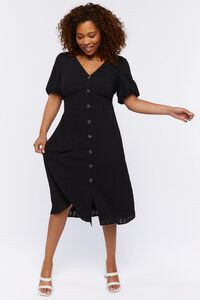 Plus Size Seersucker Midi Dress | Forever 21 (US)