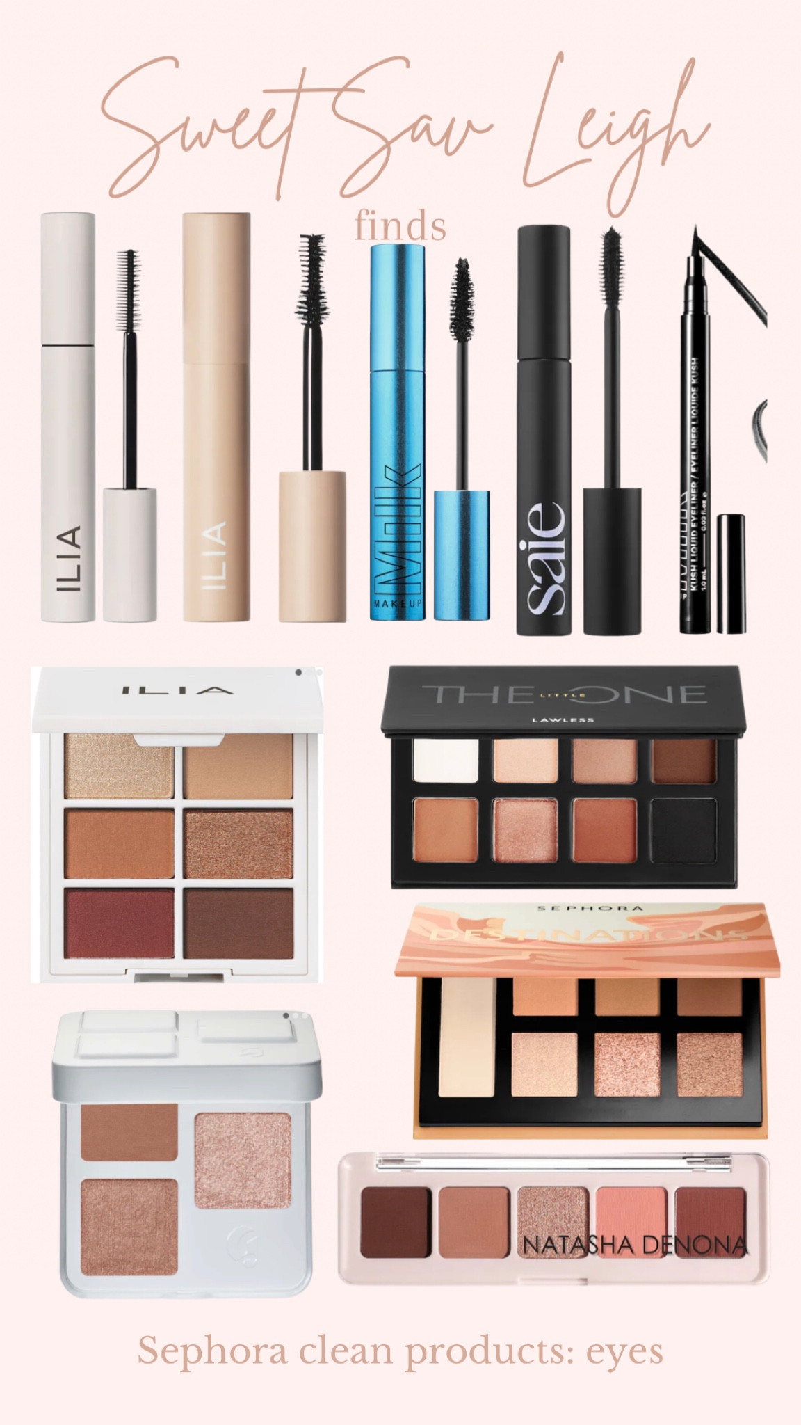 Clean eyeshadows, liners and mascara at Sephora! 

#LTKFind #LTKBeautySale #LTKbeauty