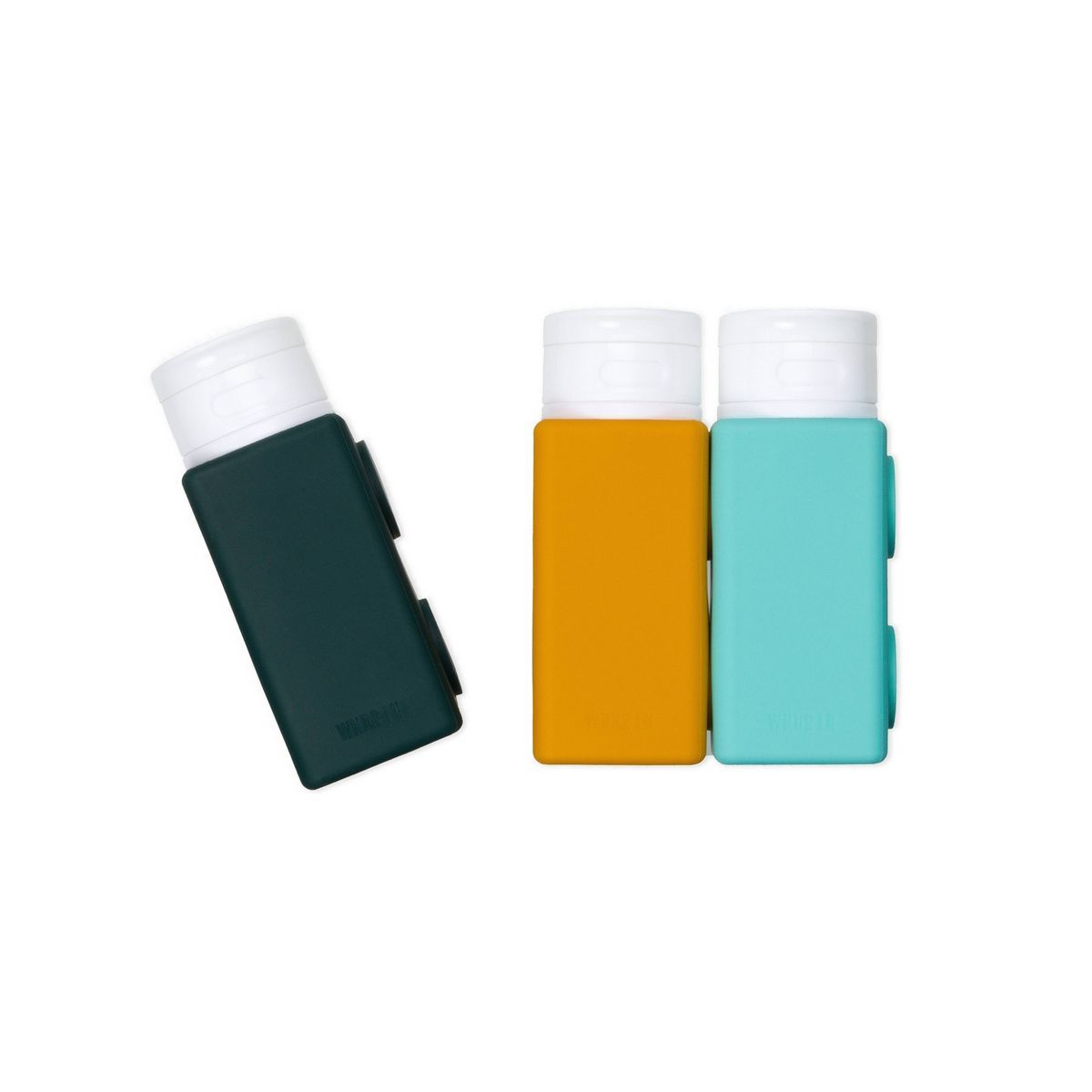 WNDR LN 3pc 3.4oz Magnetic Silicone Travel Beauty Bottle Set | Target