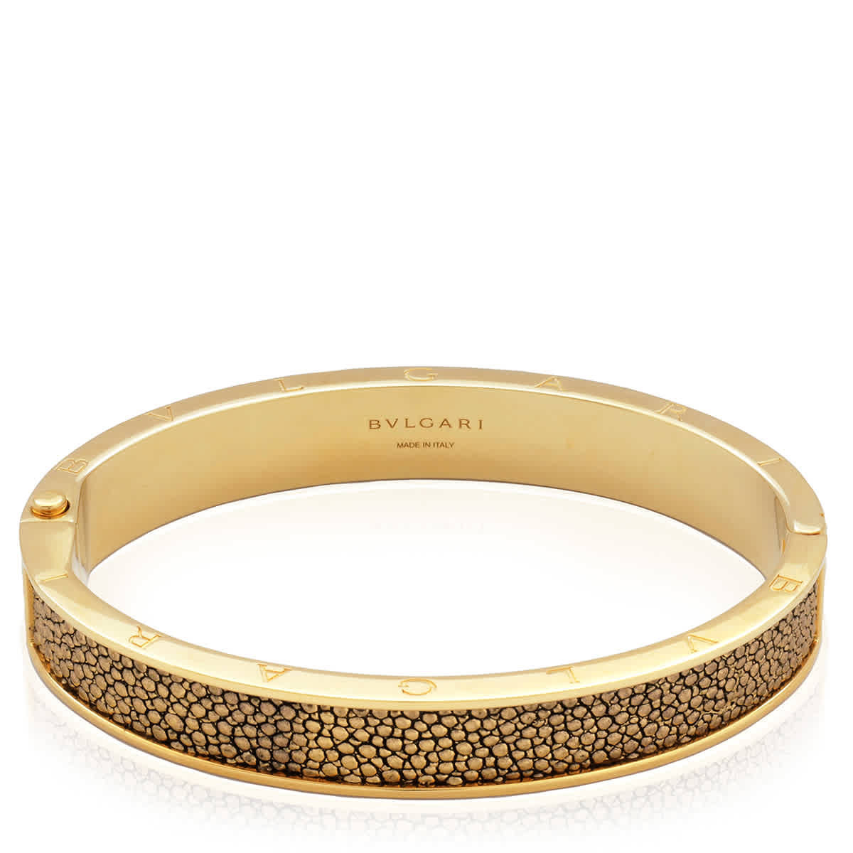 Bvlgari Gold-Plated Brass Bangle Bracelet, Size M | Jomashop.com & JomaDeals.com