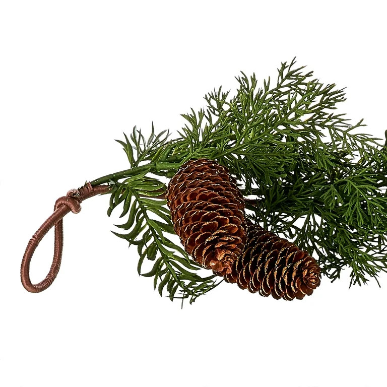 My Texas House Christmas Glitter White Gold Berry Garland, 6 foot | Walmart (US)