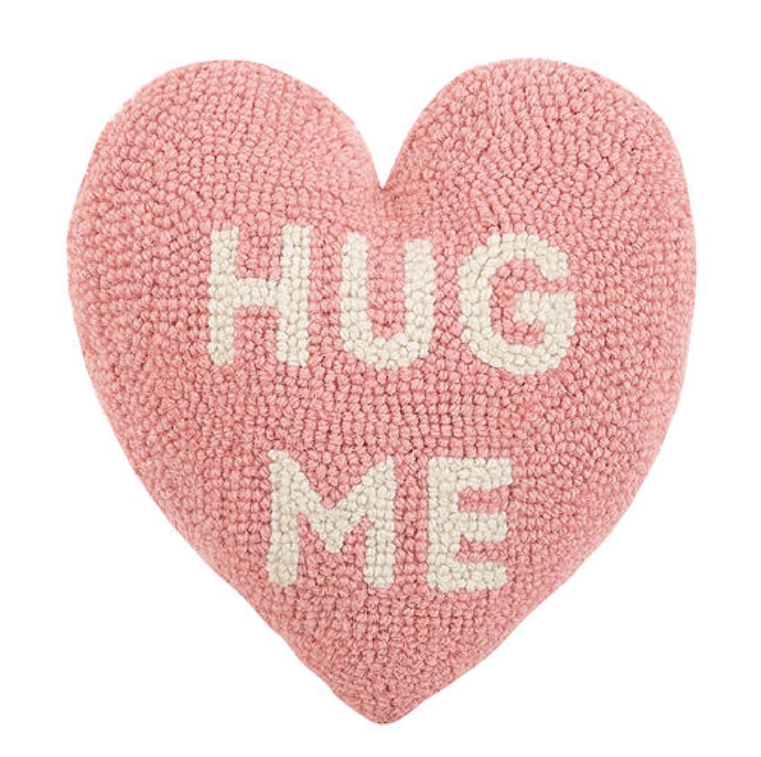 Peking Handicraft 30JES1588C10HT Hug Me Heart Shape Hook Pillow, 10-inch Length | Amazon (US)