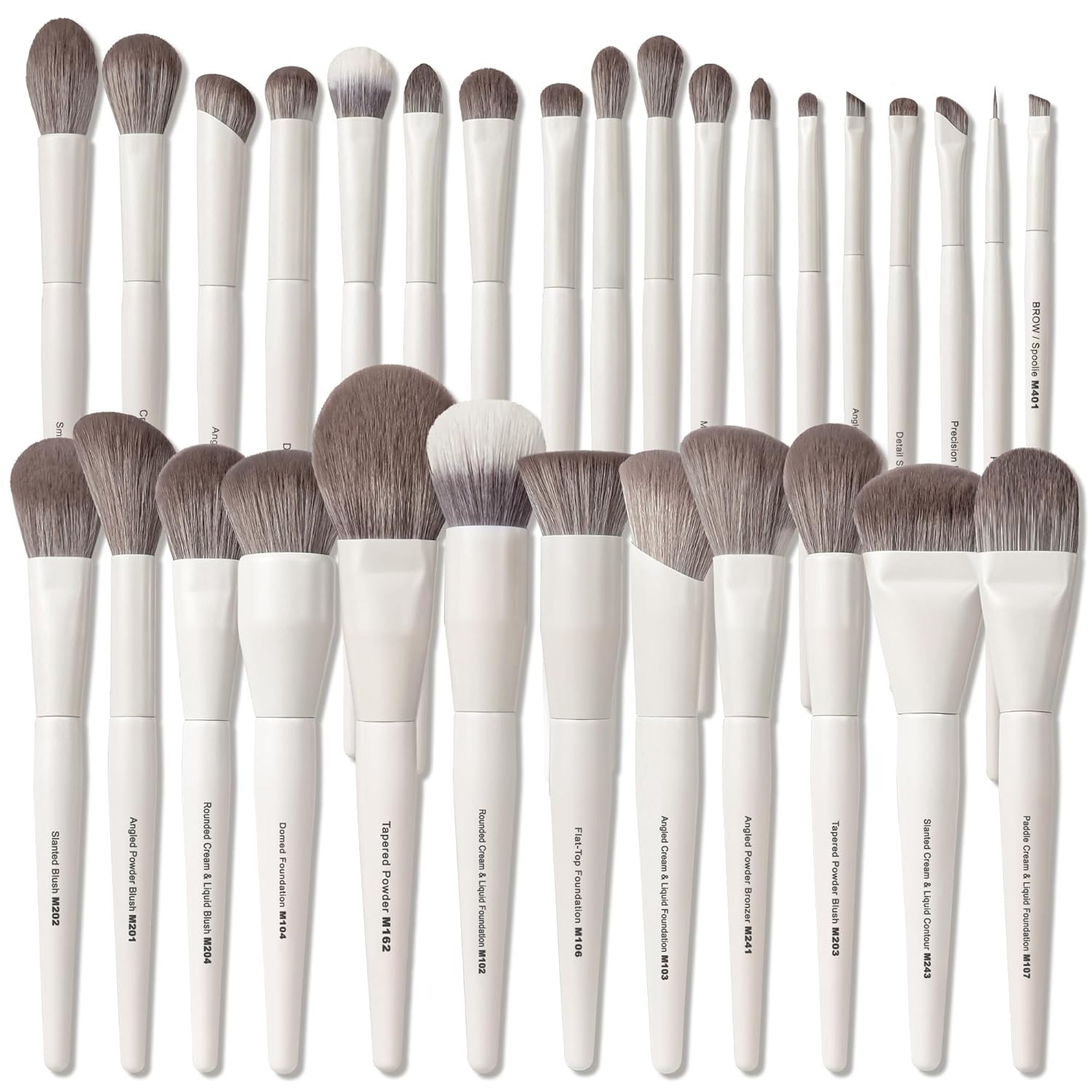 30 Pcs Pro Grade Makeup Brushes Set with Dense Ultra Soft Bristle,Elegant Design Luxury Make up B... | Amazon (US)