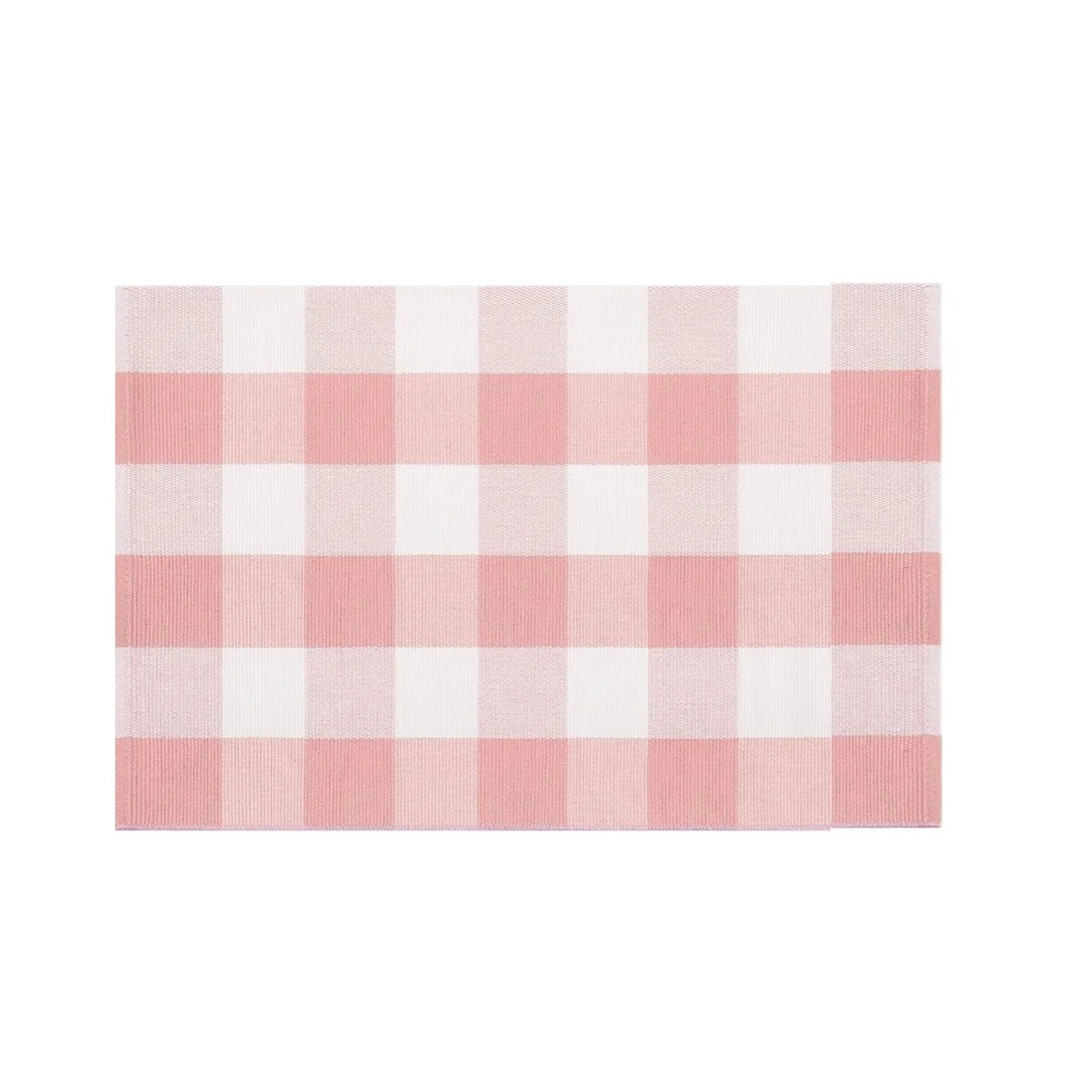 Pink and White Buffalo Outdoor Rug 24''x35''Checkered Plaid Front Porch Rug Cotton Woven Machine ... | Walmart (US)