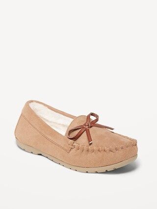 Unisex Faux-Suede Moccasin Slippers for Toddler | Old Navy (US)
