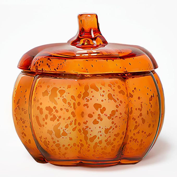 SALKING Autumn Scented Candles, Pumpkin-Shaped Scented Candles for Halloween, Soy Candles for Hom... | Amazon (US)