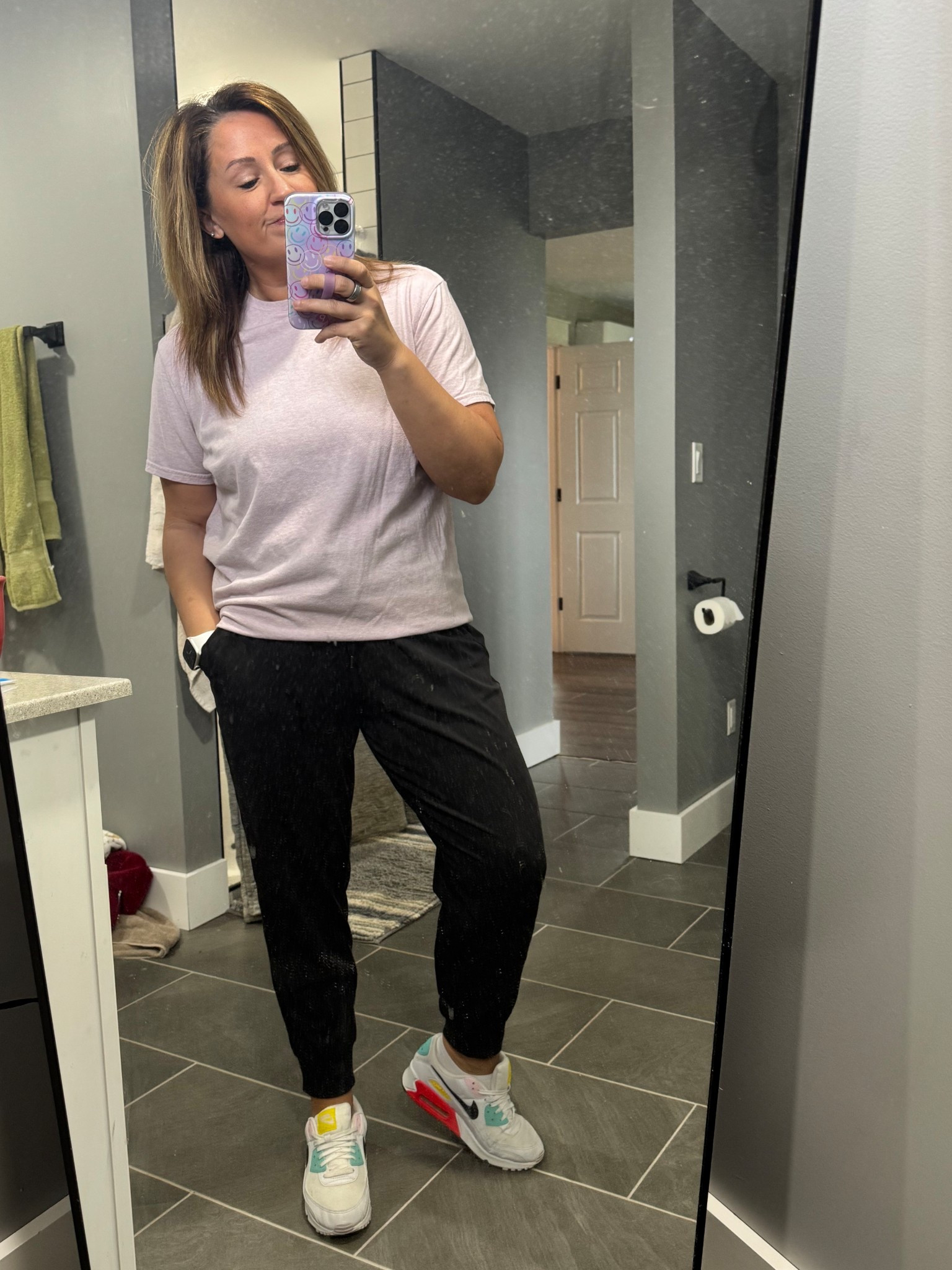 My favorite $6 target men’s tees! And joggers from Dicks! 