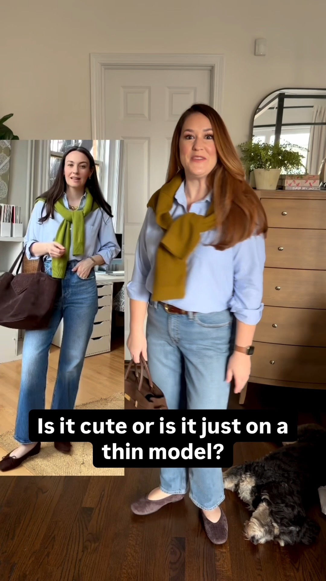 It’s a cute or is it just on a thin model?  Living in a midsize 12 body, this is something I think about all the time when getting dressed- so let’s try things on, share the hits in the misses and make getting dressed just a little bit easier.

Everything is a size large or 12 petite or short except the brown top is an XL.
￼￼￼￼￼

#LTKOver40 #LTKMidsize #LTKWorkwear