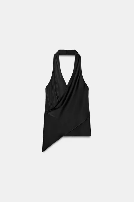 SATIN HALTER TOP | Zara UK