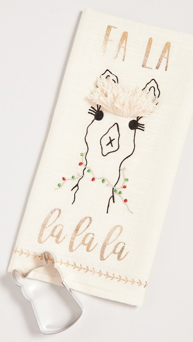 "Fa La La La" Tea Towel and Cookie Cutter | Shopbop
