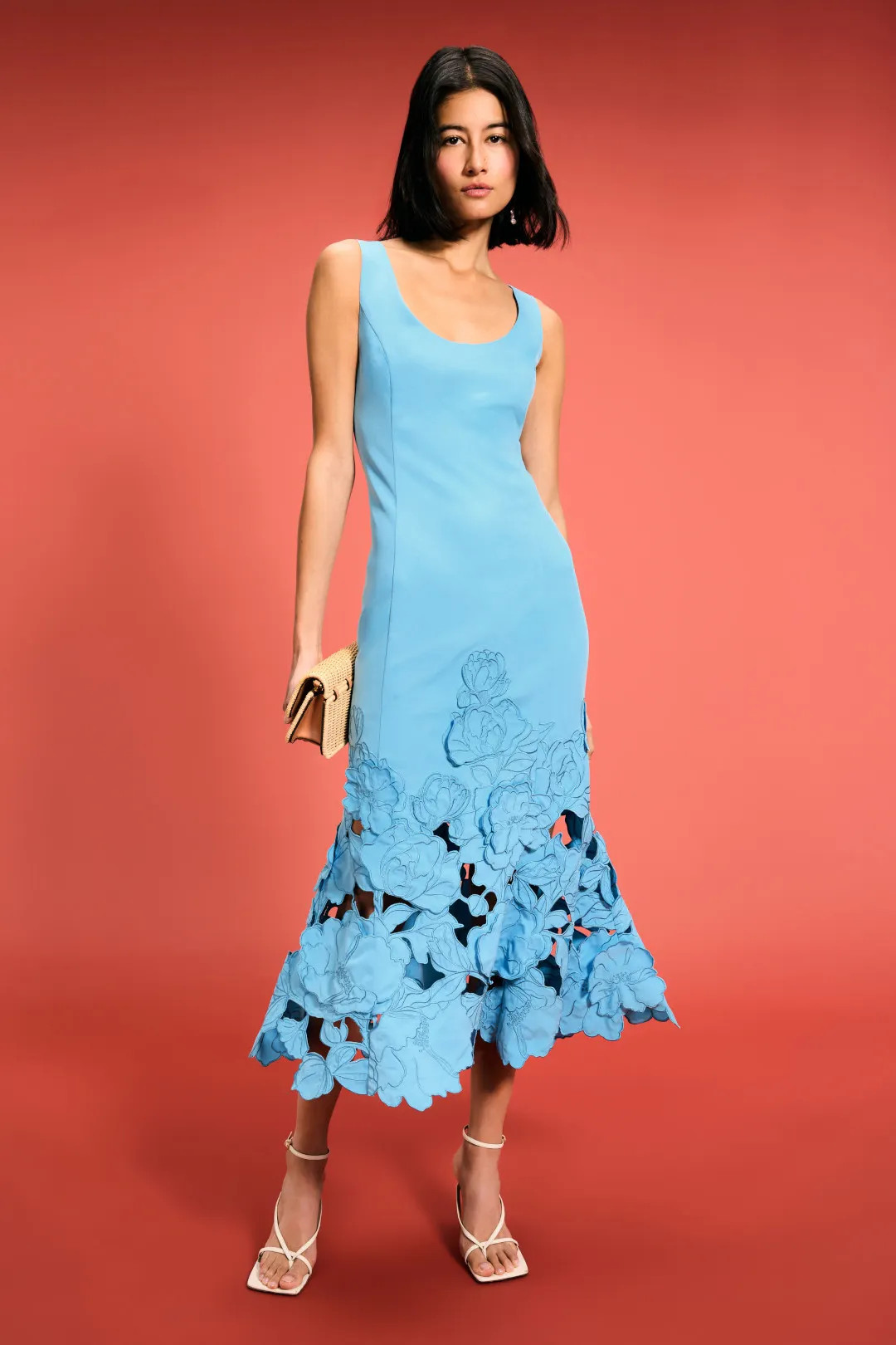 Emily Appliqué Midi Dress | Rent the Runway