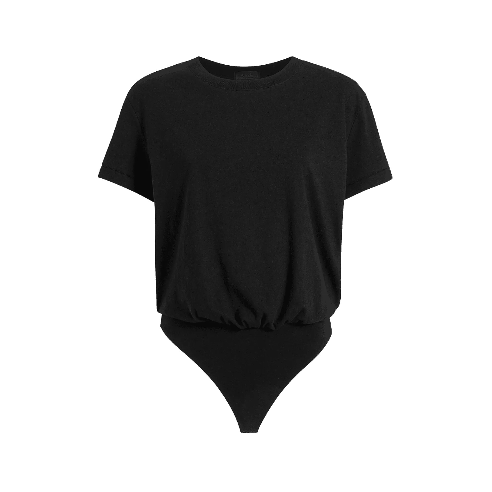 Women's Everyday T-Shirt Bodysuit | Black - nuuds | nuuds