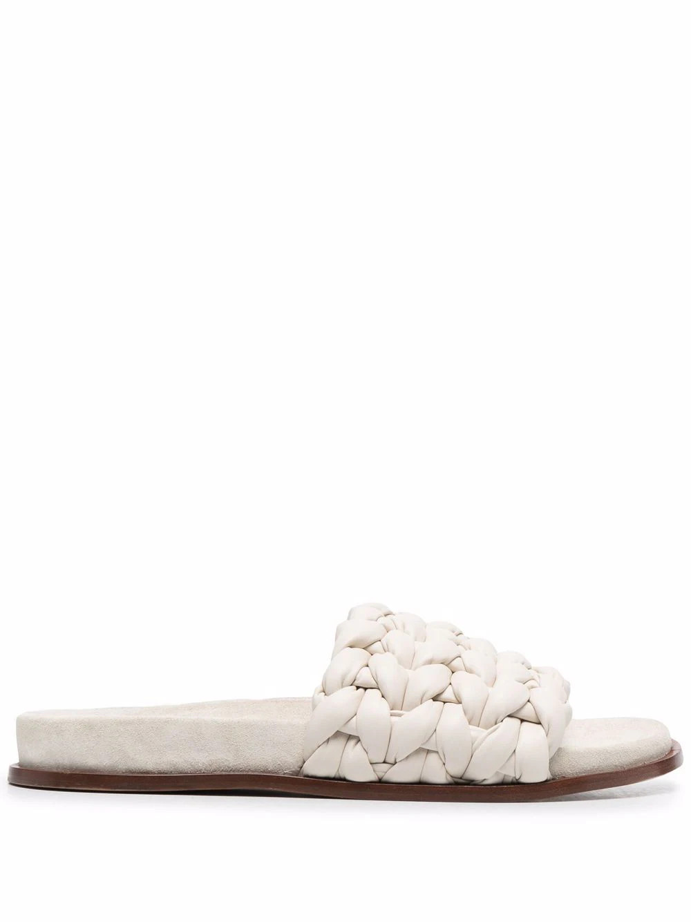 Chloé woven flat slides - Grey | Farfetch Global