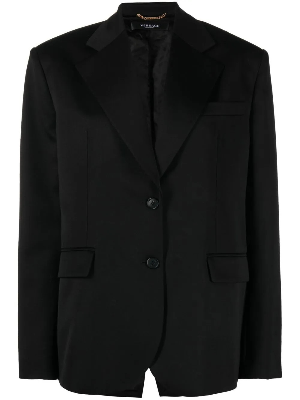logo-patch single-breasted blazer | Farfetch Global