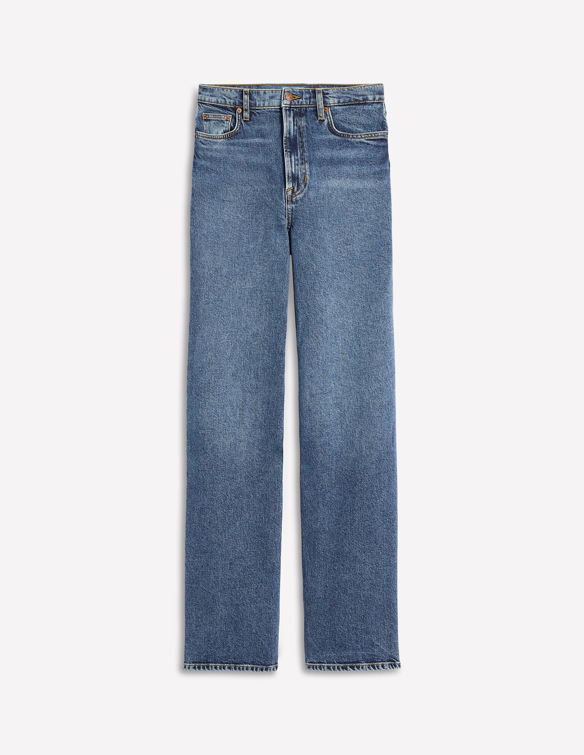 High Rise Column Leg Jeans-Mid Vintage | Boden (US)