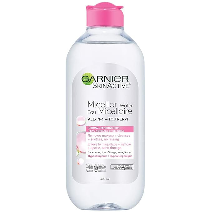 Garnier SkinActive Micellar Cleansing Water, For All Skin Types, 13.5 Fl Oz | Amazon (US)