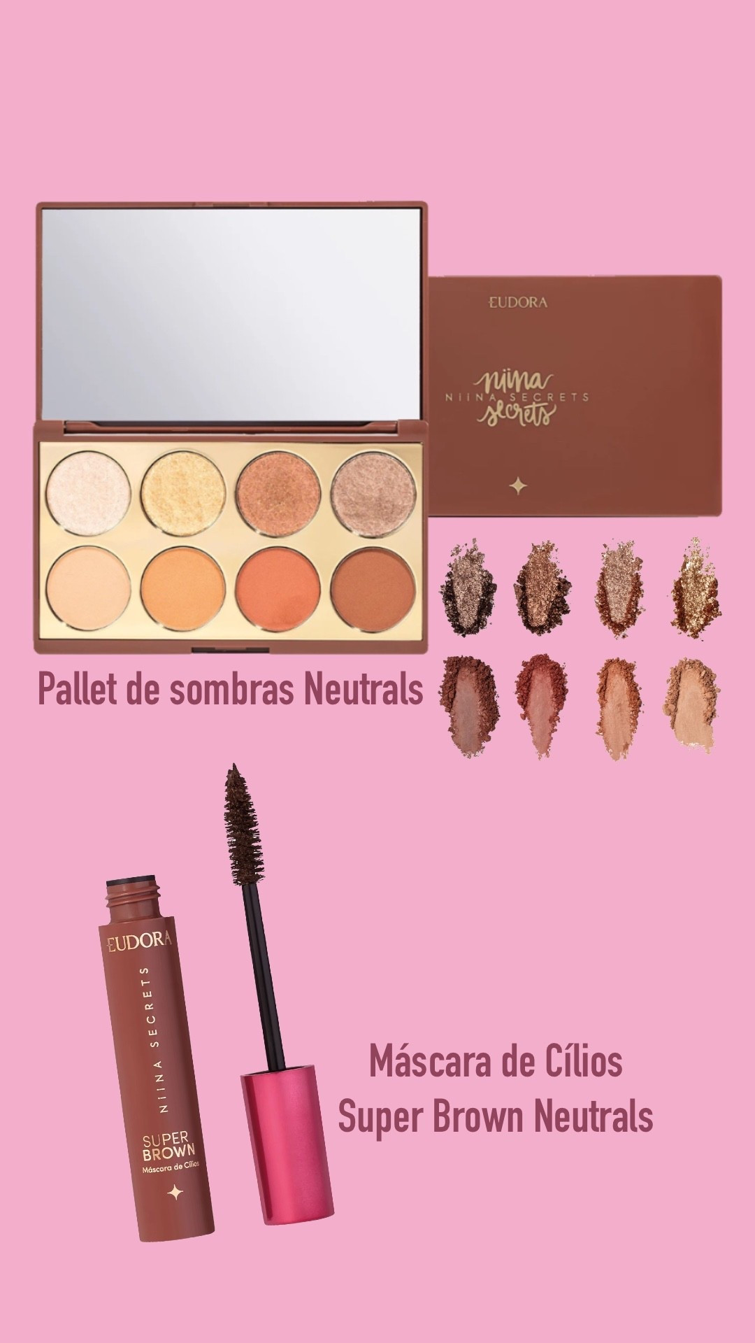 Lançamentos de Make Linha Niina Secrets 🩷 25% de desconto na compra de 2 ou mais itens • 
cupom LIVENIINA frete grátis + 5 amostras em compras acima de R$119

#LTKbrasil #LTKpromo #LTKbeleza