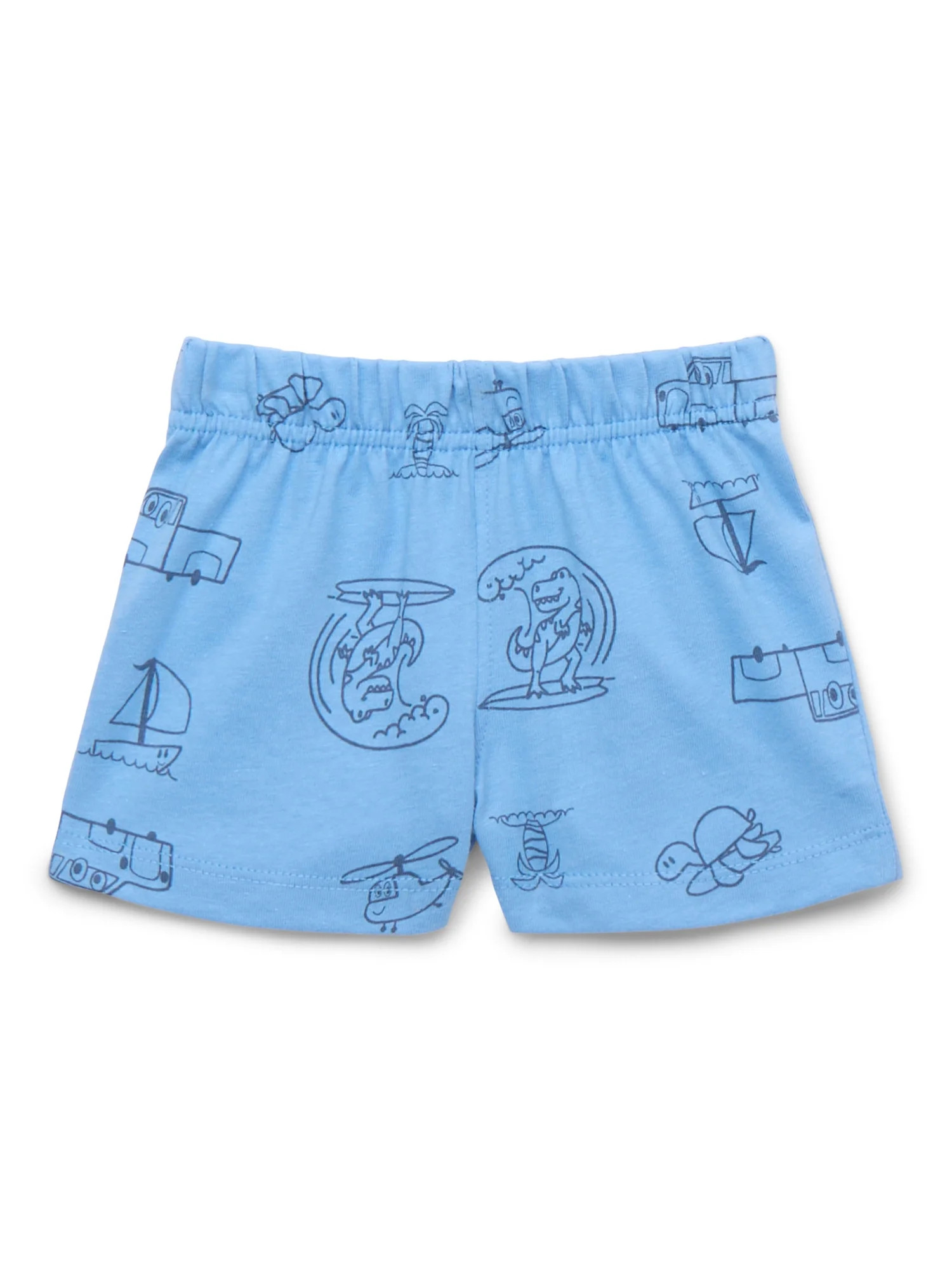 Garanimals Baby Basic Printed Jersey Shorts, Sizes 0-24 Months - Walmart.com | Walmart (US)
