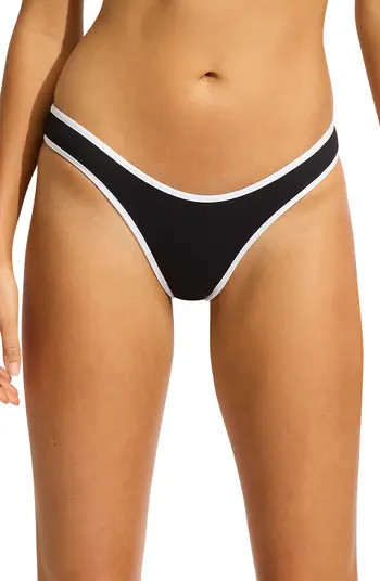 Scoop High Cut Colorblock Bikini Bottoms | Nordstrom