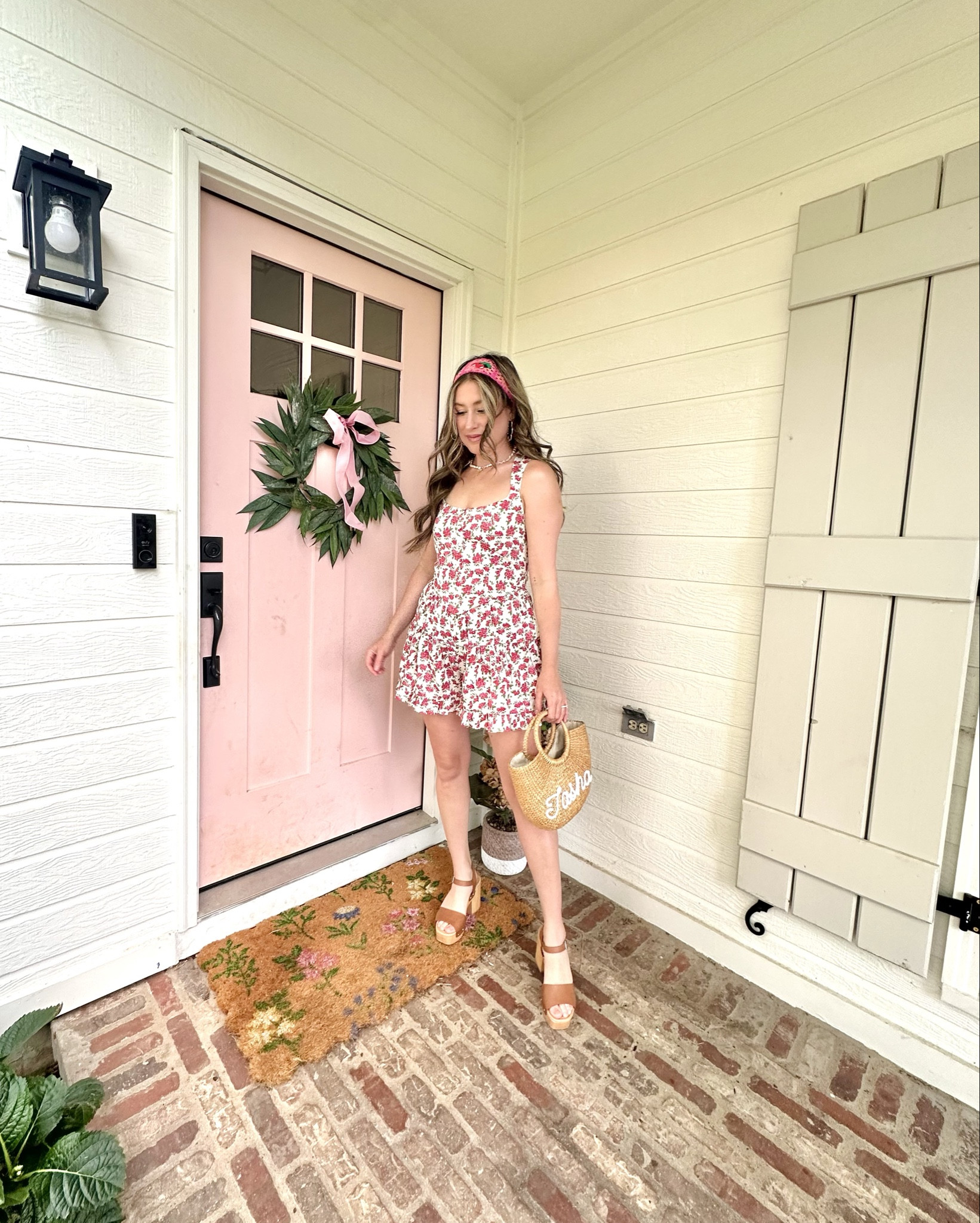 Are you kidding me? If this romper is viral yet I think it should be. It’s just $28 and comes in 2 prints and also black. I went back and ordered the other two after I got home and tried this on! Perfect for summer events and warm datenight! The cute little details like the neckline and tie back make it stand out . The ruffle hem and pockets? 😍 I’m wearing a small! 

#LTKSeasonal #LTKFindsUnder50