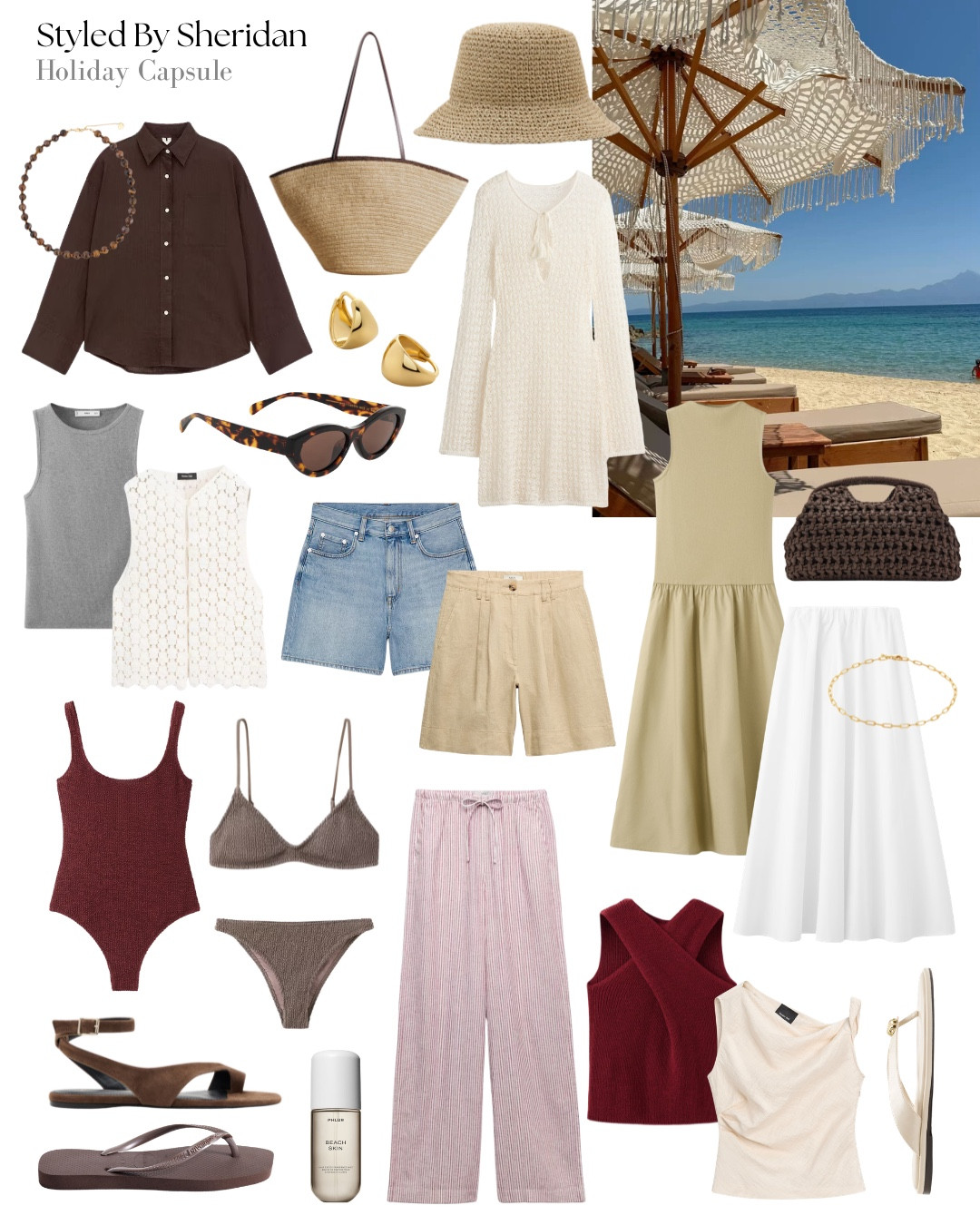 Holiday capsule wardrobe ☀️ 

#LTKswimwear #LTKstyletip #LTKtravel