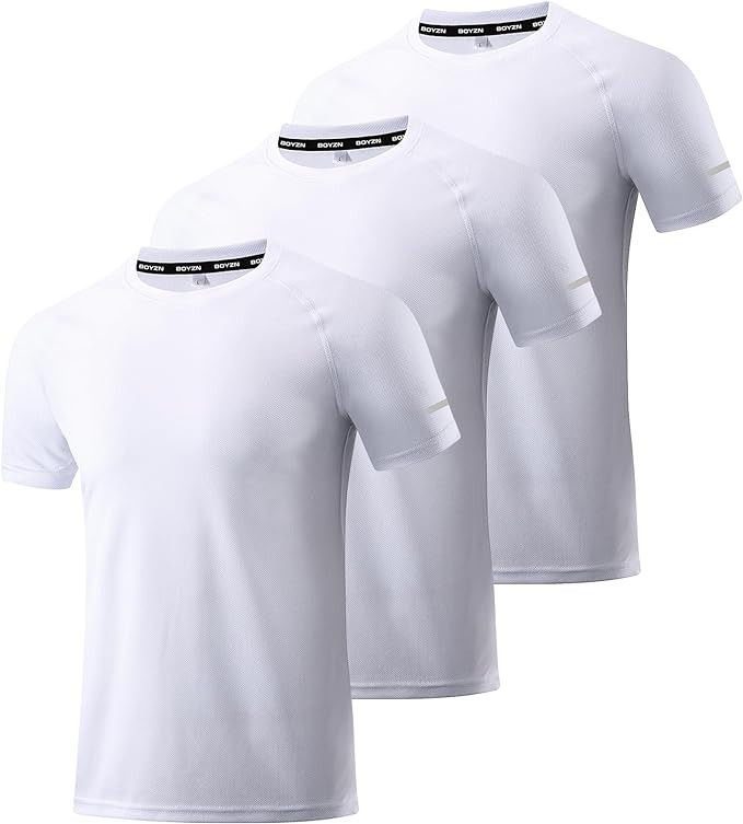 Boyzn 1 or 3 Pack Men's Workout Running Shirts, Dry Fit Moisture Wicking T-Shirts, Sports Gym Ath... | Amazon (US)