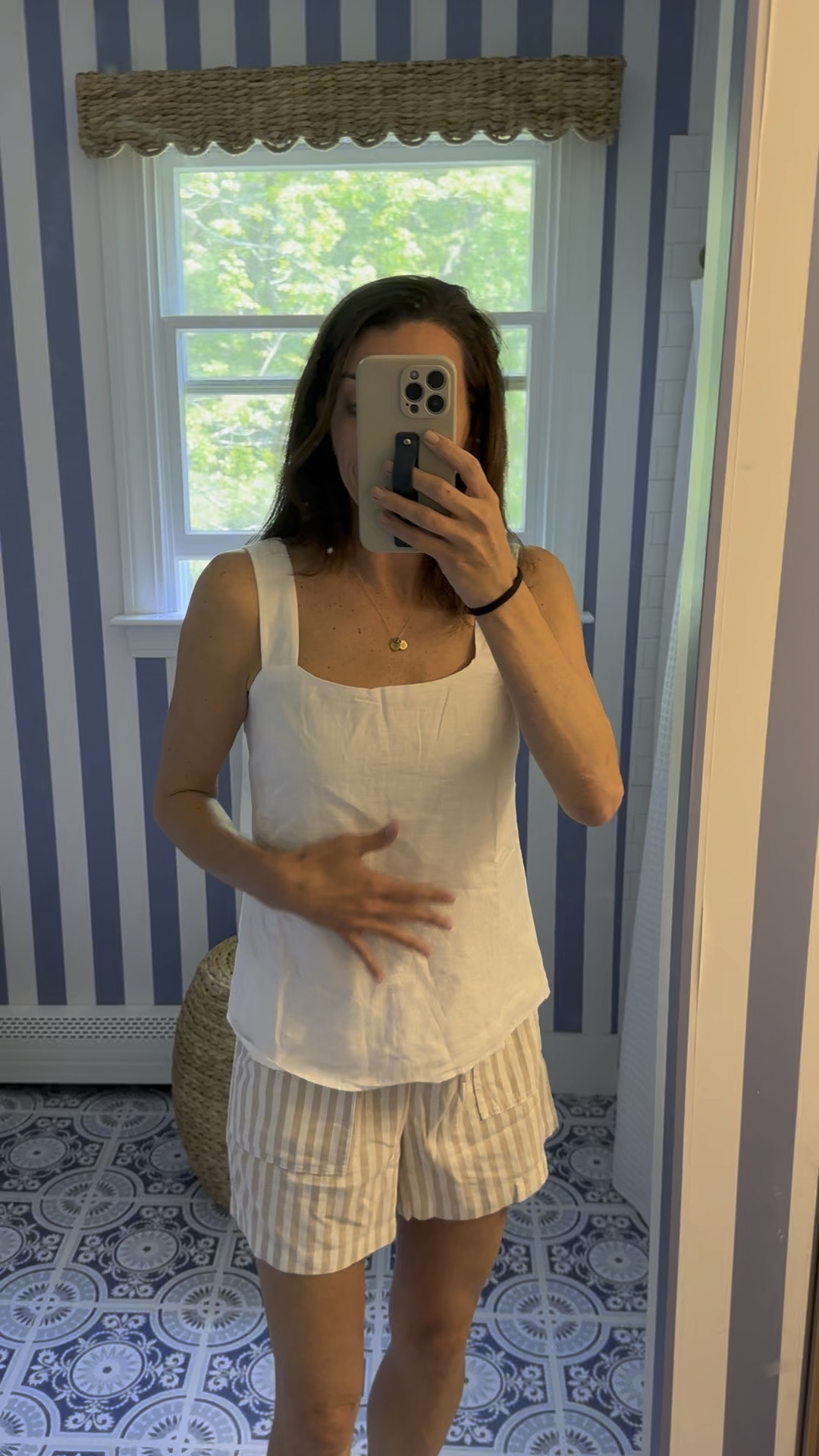 Versatile tank for work layers and play. Runs generous 

#LTKVideo #LTKSeasonal #LTKStyleTip