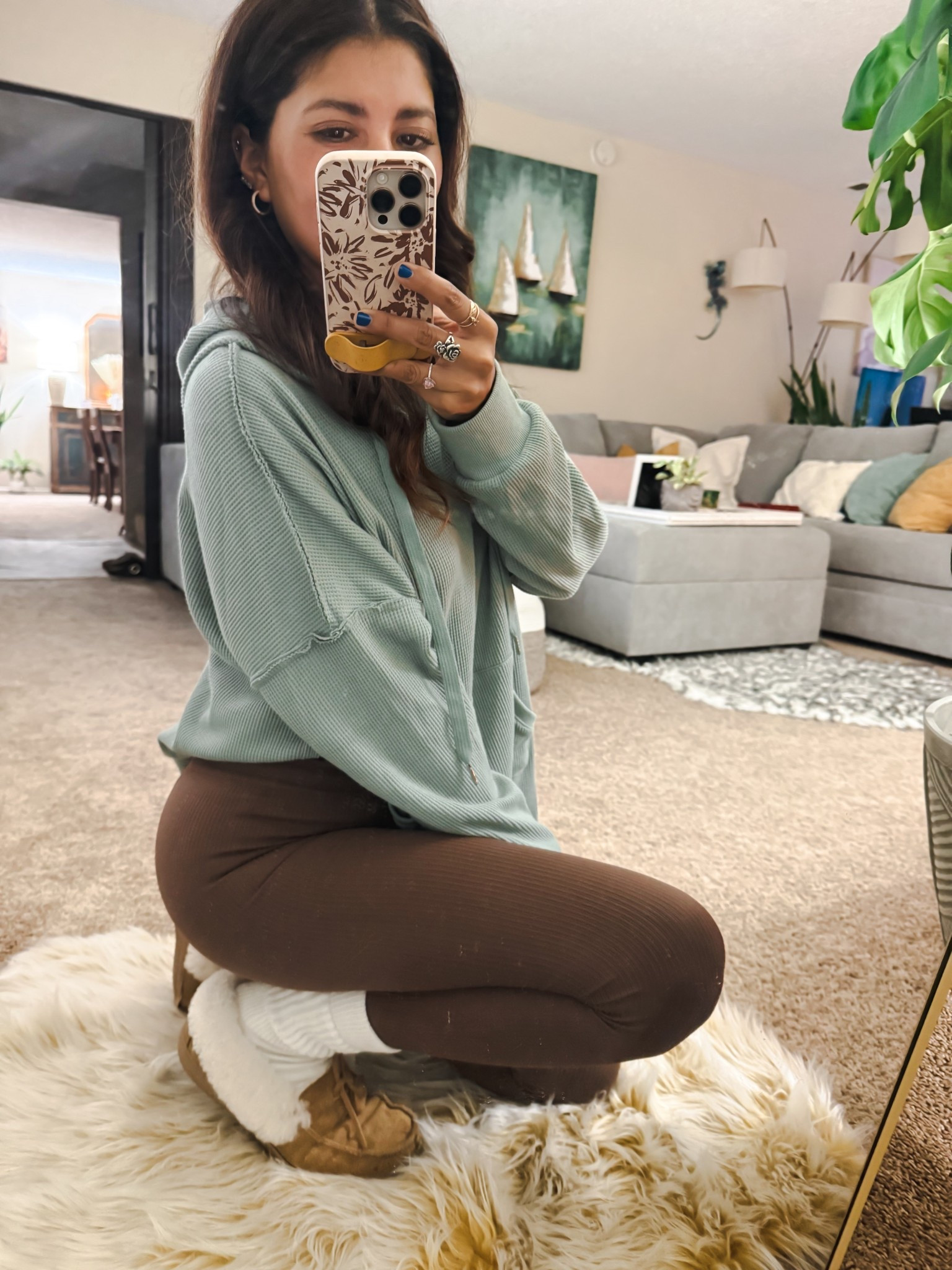 Casual yet chic OOTD! This waffle knit long sleeve oversized shirt (designer-inspired, size S) is a closet staple. I paired it with leggings (size xs/s and my comfy, stylish sneakers (size 8). Add a belt bag or shoulder bag to complete the look! Perfect for everyday wear. ✨ #WaffleKnitStyle #OOTDInspo

Amazon. Travel. waffle knit shirt, oversized long sleeve, skinny jeans outfit, hiking boots, casual chic look, everyday fashion, holiday outfit ideas, travel outfit inspiration, comfy yet stylish, gifts for her, gifts for him, holiday gift guide, casual winter outfit, leggings, designer-inspired style.

#LTKmomlife #LTKValentine #LTKootd