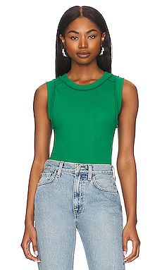 Free People Kate Tee in Golf Green from Revolve.com | Revolve Clothing (Global)